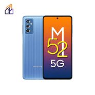 عکس پشت و رو گوشی گلکسی M52 5G با رم 8 گیگابایت و حافظه 128 گیگابایت با رنگی آبی