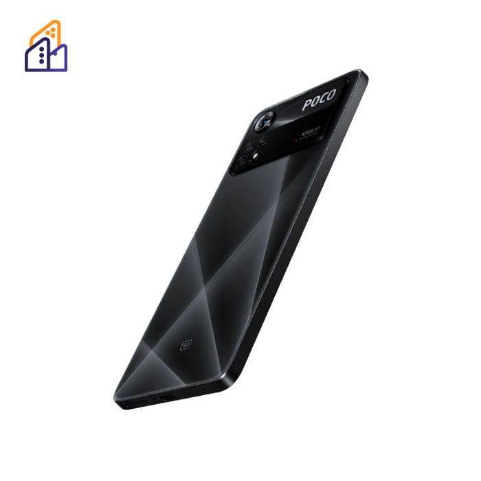 رنگ مشکی گوشی poco x4 pro 8/256 از کنار