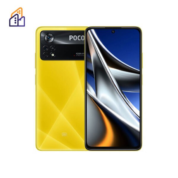گوشی رنگ زرد پوکو ایکس 4 پرو فایو جی رم 8 و حافظه 256 گیگابایت