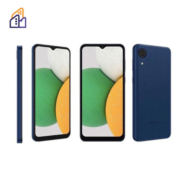 گوشی شرکت samsung galaxy a03 core با رم دو گیگابایت و حافظه سی و دو گیگابایت از زاویه های مختلف