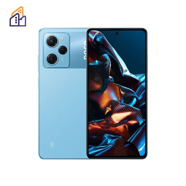 Poco X5 Pro نمای از جلو و پتل پشتی